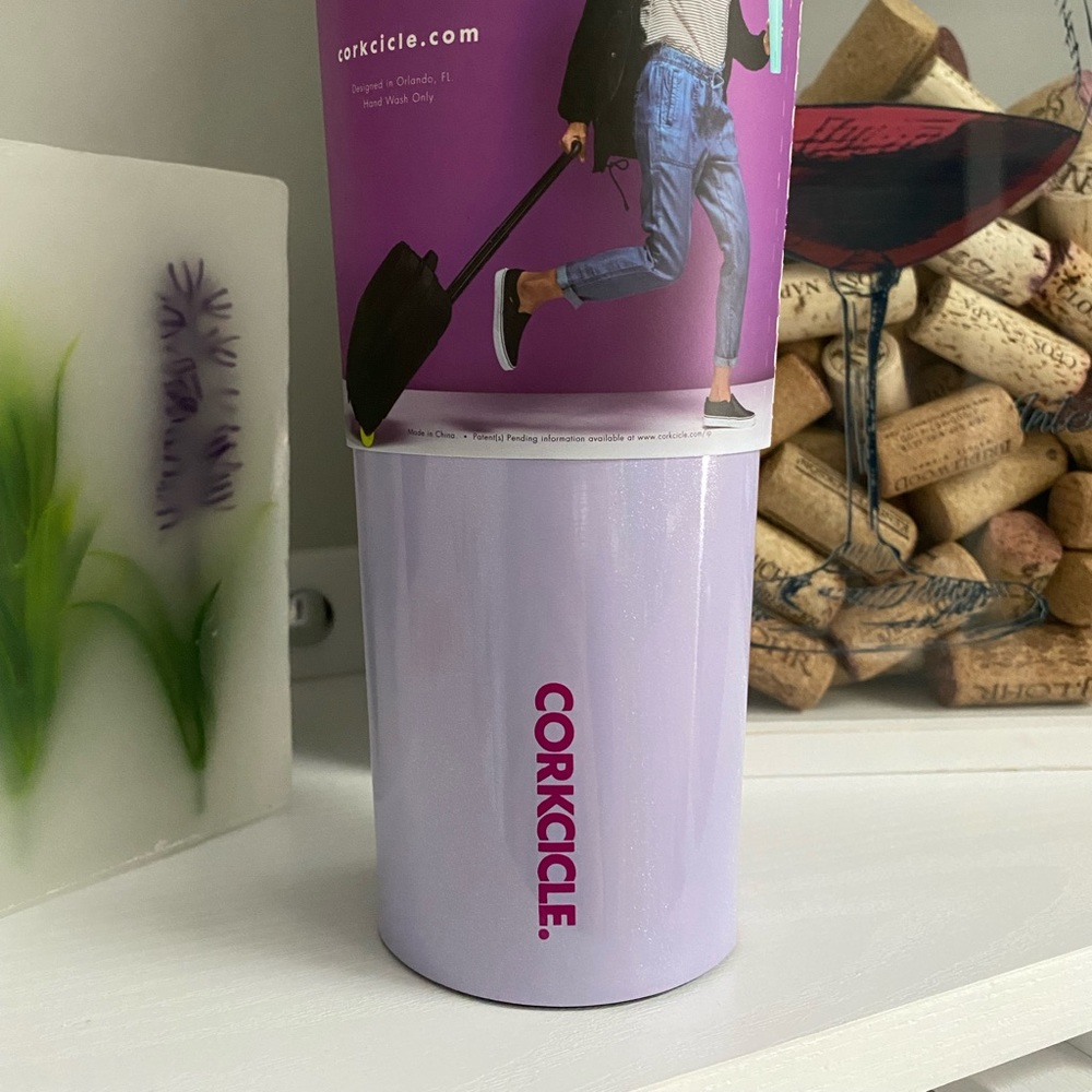 Brand New Corkcicle tumbler 24oz pixie (shimmery lilac)